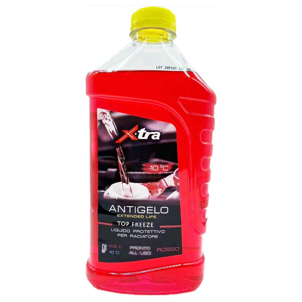 Trade Shop - Liquido Antigelo Rosso 1 Lt Super Concentrato Per Radiatore Protezione Motore -