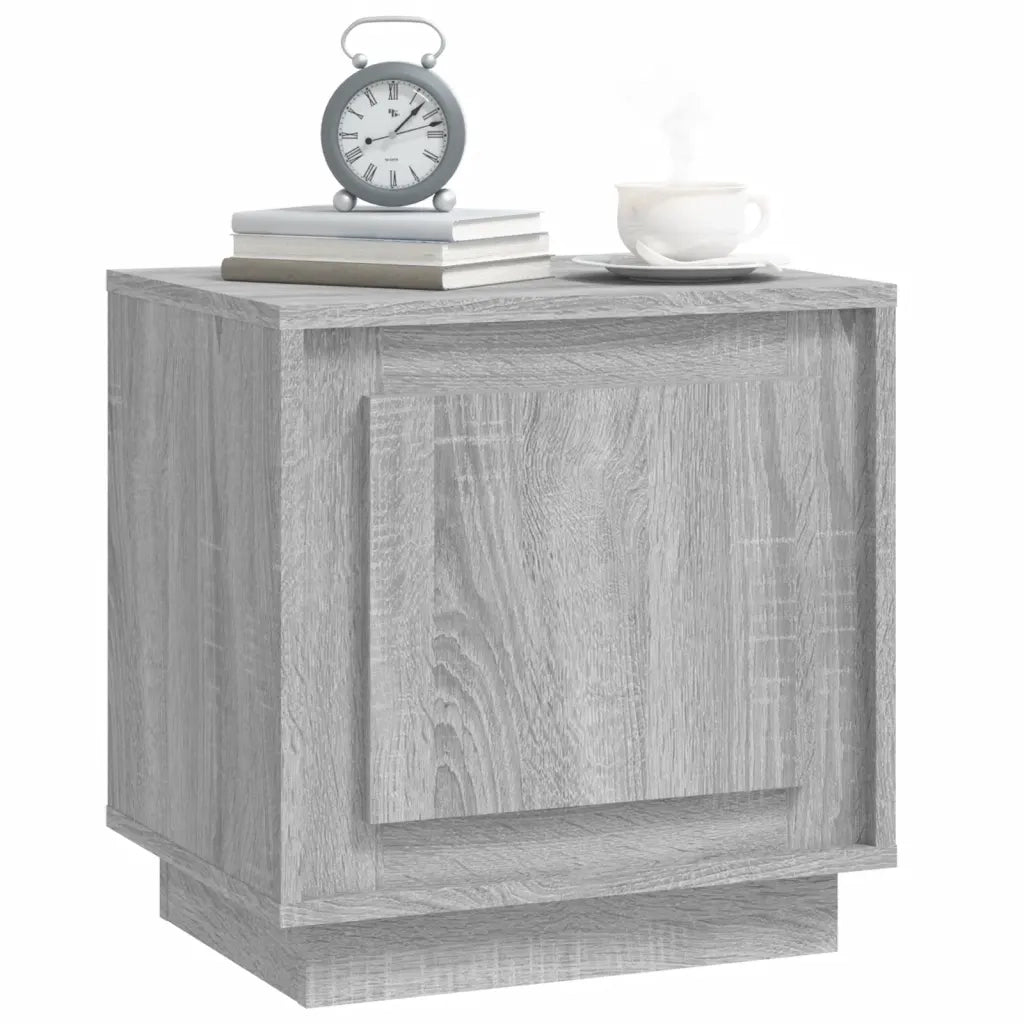 Comodino Grigio Sonoma 44x35x45 cm in Legno Multistrato 819848