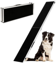 Scale per cani da 213 cm - Scala per cani pieghevole - In alluminio - Sopporta 150 kg - Aiuto a scale per cani - Scala per cani