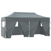Gazebo | Pergolato Pieghevole con 4 Pareti 3x6m Acciaio Antracite