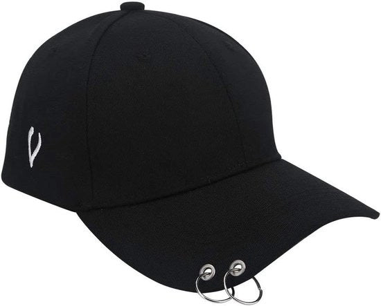 Cappello a visiera pieghevole sportivo per attività all'aperto - Unisex - Nero