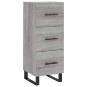Buffet credenza cassettiera armadio mobile contenitore organizer cucina soggiorno rovere Sonoma 34,5 x 34 x 90 cm legno ingegnerizzato grigio 02_0036330