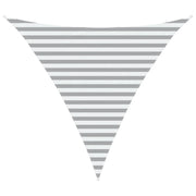 Vela Parasole | Telo Ombra | Vela da ombra solare Grigio chiaro e bianco 3 x 3 x 3 m