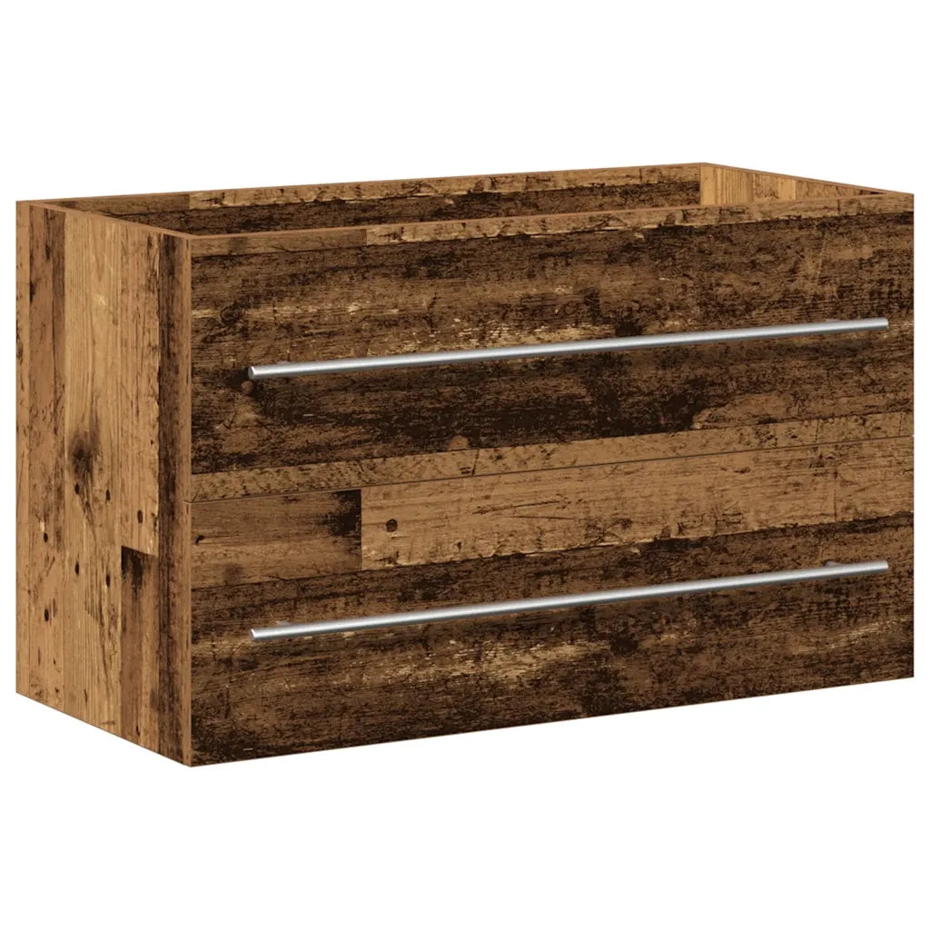 Mobile Lavabo Bagno Legno Antico 80x38,5x48cm Legno Multistrato 862533