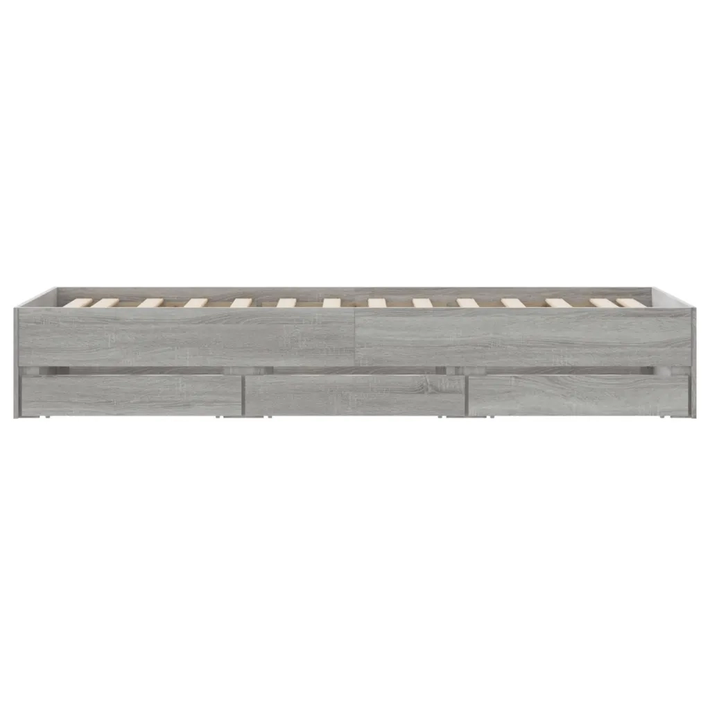 Giroletto Cassetti Grigio Sonoma 100x200 cm Legno Multistrato 3207292