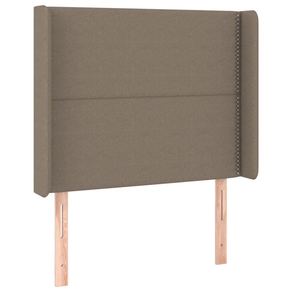 Letto a Molle Materasso e LED Marrone Scuro 90x200cm in Tessuto cod mxl 67566