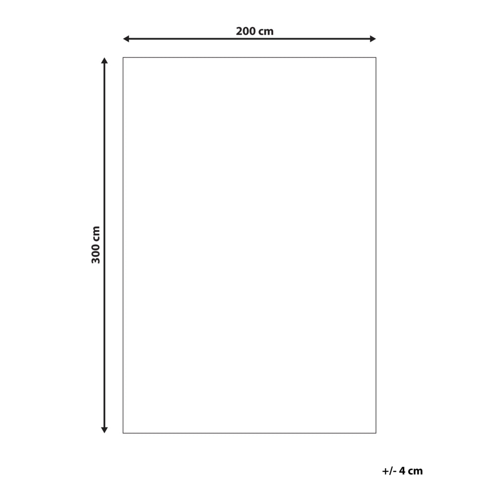 Tappeto in cotone beige 200 x 300 cm con effetto invecchiato stile orientale camera da letto soggiorno