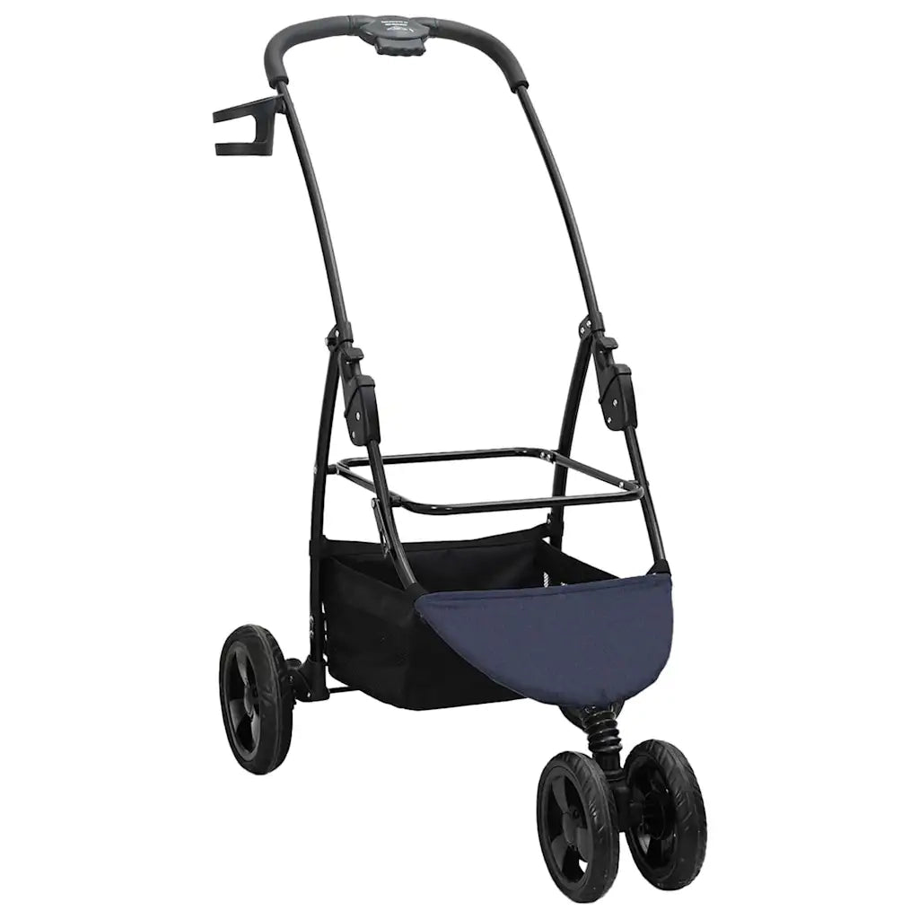 Passeggino pieghevole per animali Blu 78 x 54 x 101 cm 42012439