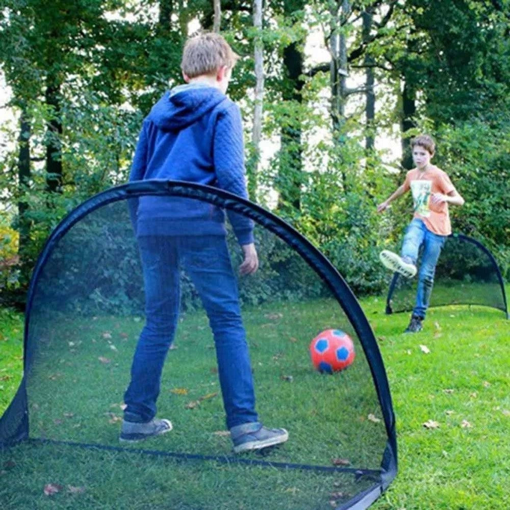 Trade Shop - Porta Da Calcio Pop-up Con Rete Pieghevole Per Bambini 180x100x100 Cm Giardino -