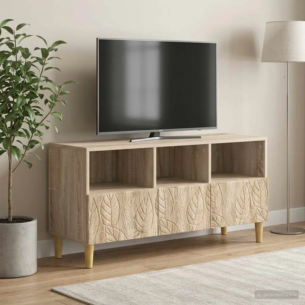 Mobile TV 102 x 34,5 x 50 cm Rovere Sonoma Legno ingegnerizzato 895137