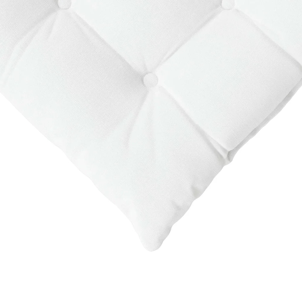 Cuscini per Seduta 4 pcs Bianco 40 x 40 x 6 cm Tessuto 42015157