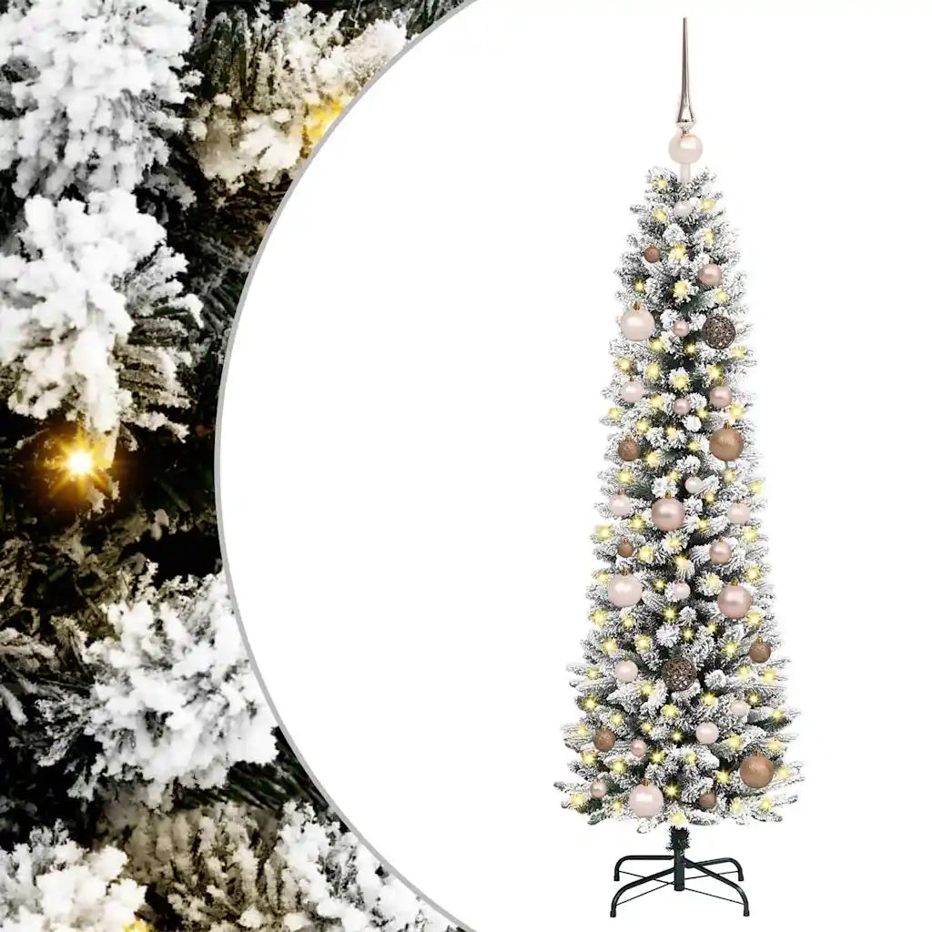 Albero di Natale | Decorazioni natalizie artificiale con 150 LED Bianco 150 cm