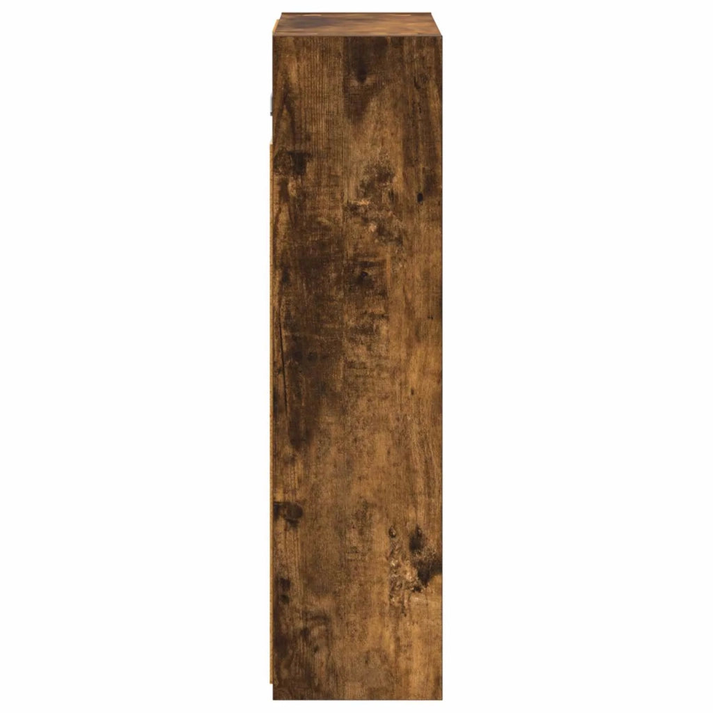 Mobiletto per specchio da bagno Rovere fumé 43 x 16 x 62.5 cm 889139