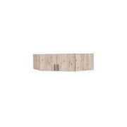 Sovrapposizione per armadio ad angolo 2 porte FLEX – Rovere wellington & grigio grafite