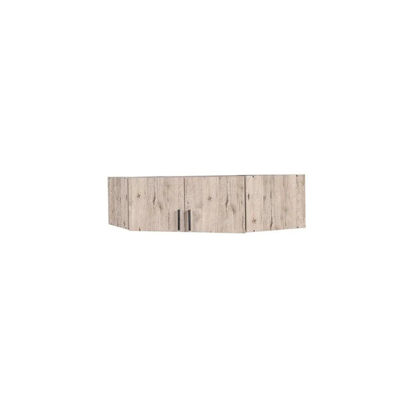 Sovrapposizione per armadio ad angolo 2 porte FLEX – Rovere wellington & grigio grafite