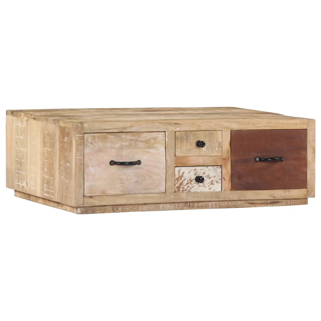 Tavolino da Salotto 90x60x30 cm in Legno Massello di Mango 249863