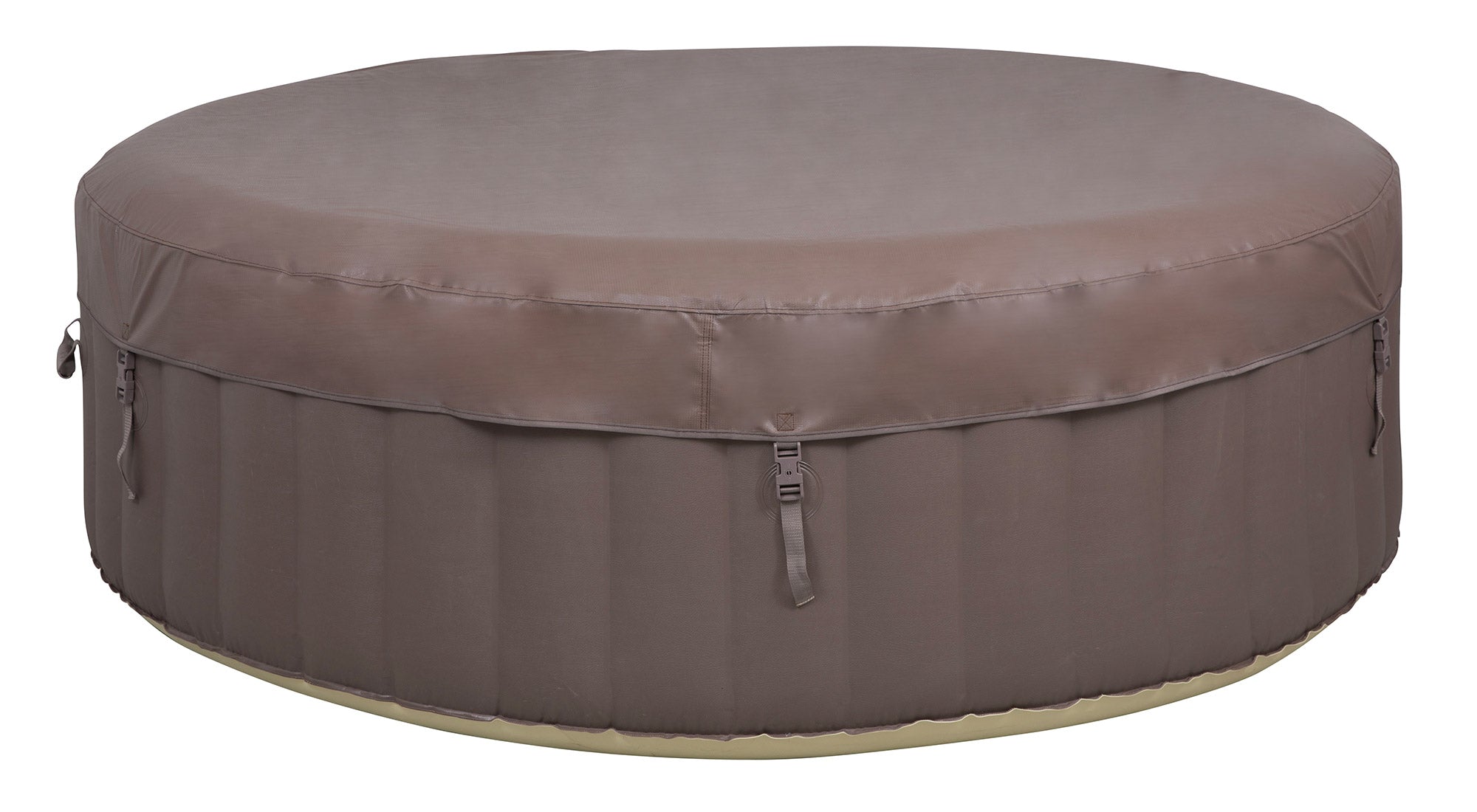 Vasca Idromassaggio da Esterno Gonfiabile Riscaldata 4-6 Posti Ø208x65 cm Ease.Zone Marrone