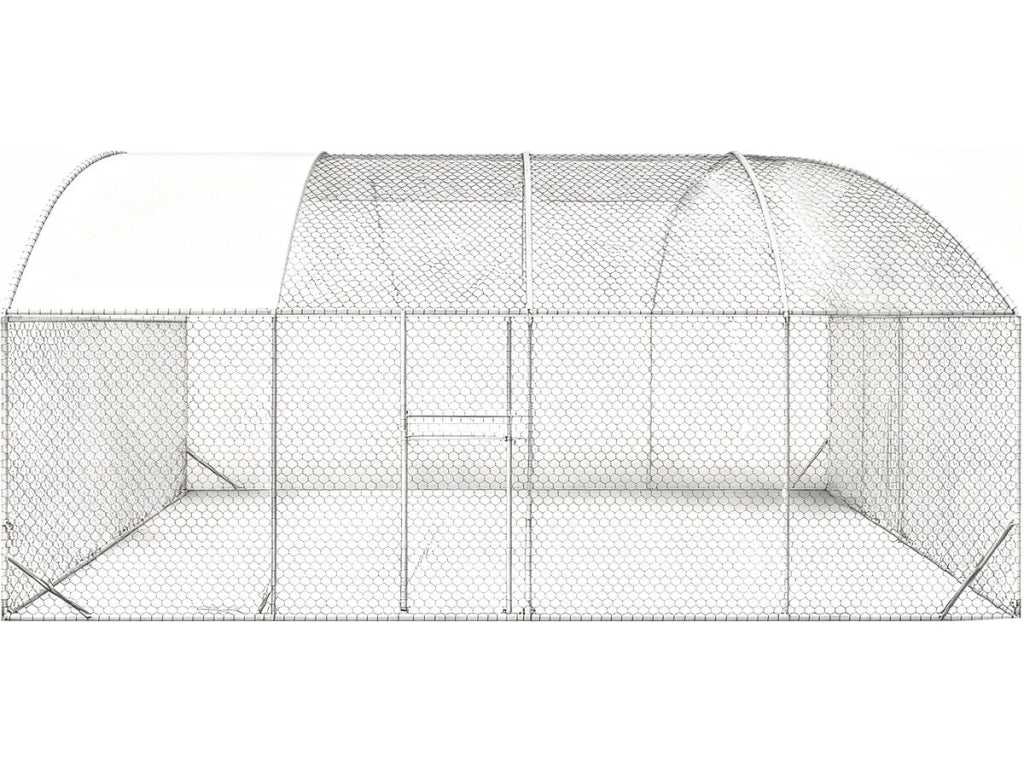 15 m² di pollaio a cupola "Cocorico" - 5 x 3 m - acciaio zincato