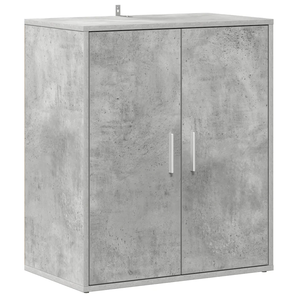 Scarpiera Grigio Cemento 60x35x70 cm in Truciolato 808922