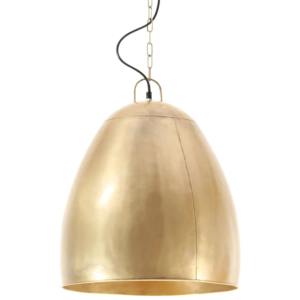 Lampada a Sospensione Industriale 25 W Ottone Rotonda 42 cm E27 CFW1818276