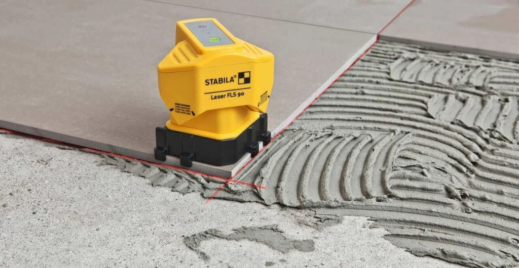 Stabila 18574 FLS 90 Laser per Pavimenti Autolivellante Linee Incrociate 15 m colore Multicolore