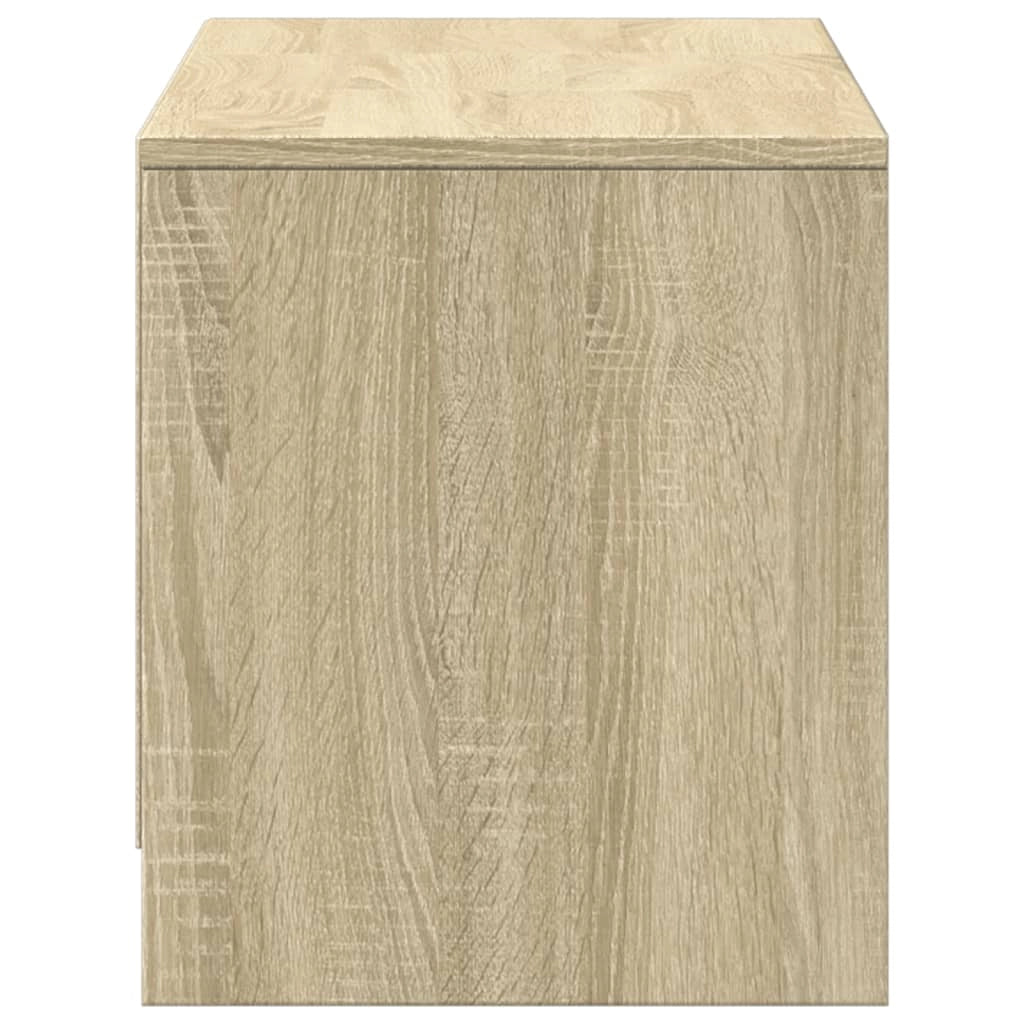 Mobile TV multimediale mensola TV credenza mobile TV per sala da pranzo soggiorno camera da letto con illuminazione a LED rovere Sonoma 97 x 34 x 40 cm legno ingegnerizzato marrone 02_0026492