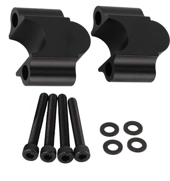 Fermo Motociclo Stabilizzatore Universale - Alluminio - Riser 30 mm - 7/8" (22 mm) - Nero - Progettazione Professionale