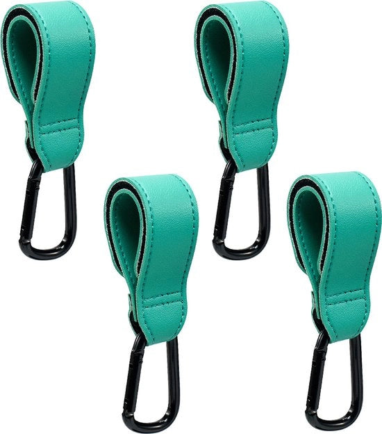 Accessori per passeggino - Accessori per borse - Hanger per borse passeggino - Hanger per spesa - Set da 4 - Extra robusto - Hanger per borse passeggino - Accessorio per passeggino hanger per borse - Hanger per borse