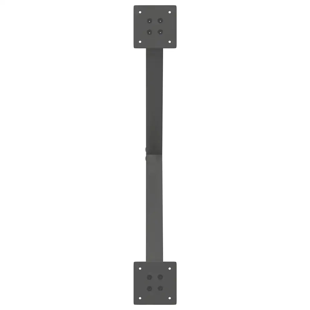 vidaXL Gambe per Tavolino da Caffè a Forma di X 2 pz Antracite 70x(42-43) cm Acciaio