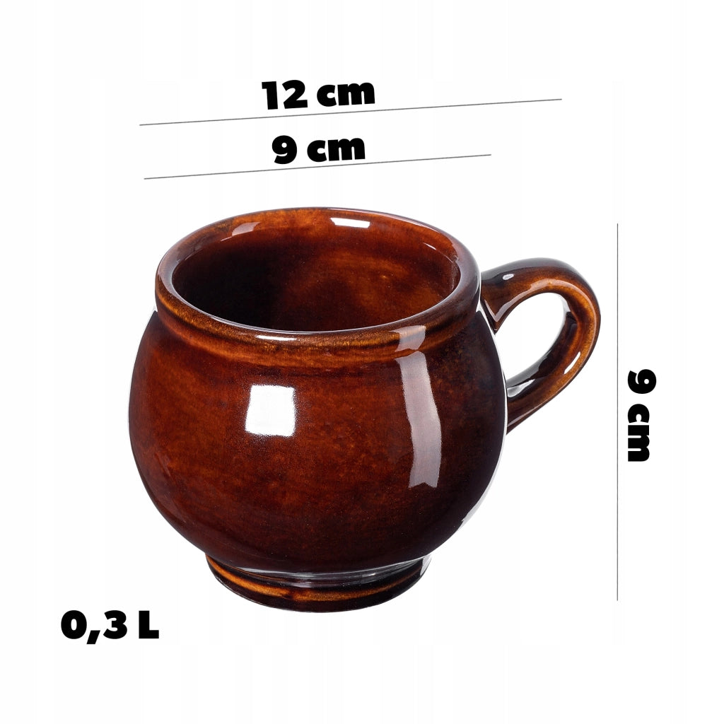 Set regalo di 2 tazze da vin brulé KADAX da 300 ml in gres.