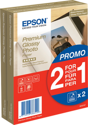 Epson Premium Glossy Photo Paper - 10x15cm - 2x 40 Fogli