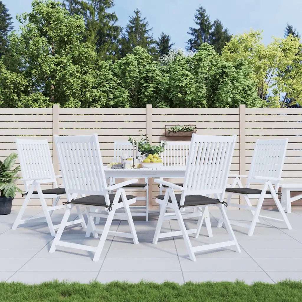 Cuscini per Sedia 6 pz Antracite 40x40x4 cm in Tessuto Oxford
