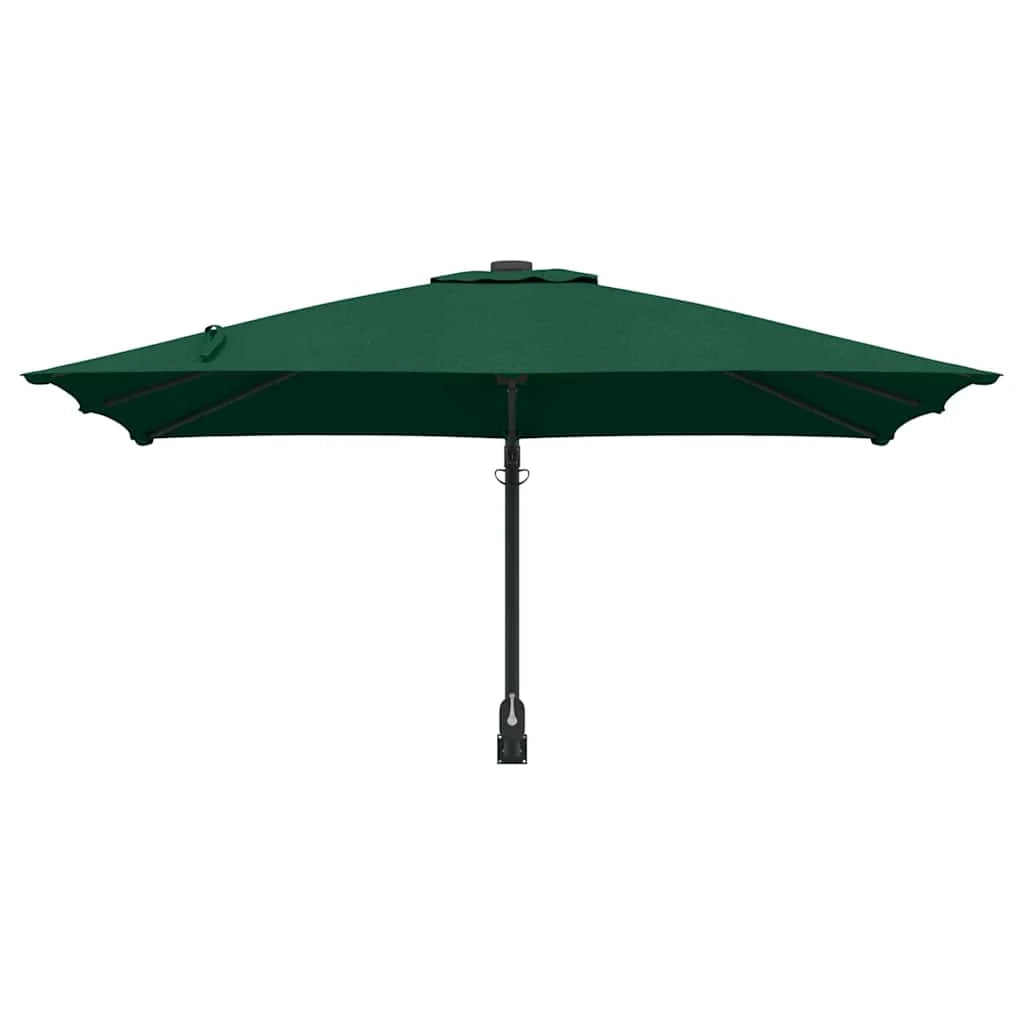 Moderno ombrellone da giardino basculante 248,5 x 247,5 x 160 cm resistente e pratico in poliestere verde 02_0058635