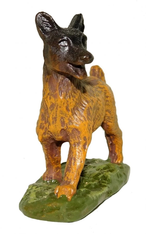 CANE IN RESINA PER PRESEPE DA 12 CM