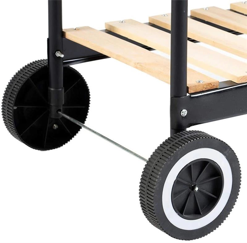 MAURY'S BARBECUE RETTANGOLARE CON RIPIANI IN LEGNO 85 X 45 X 105 CM OKX
