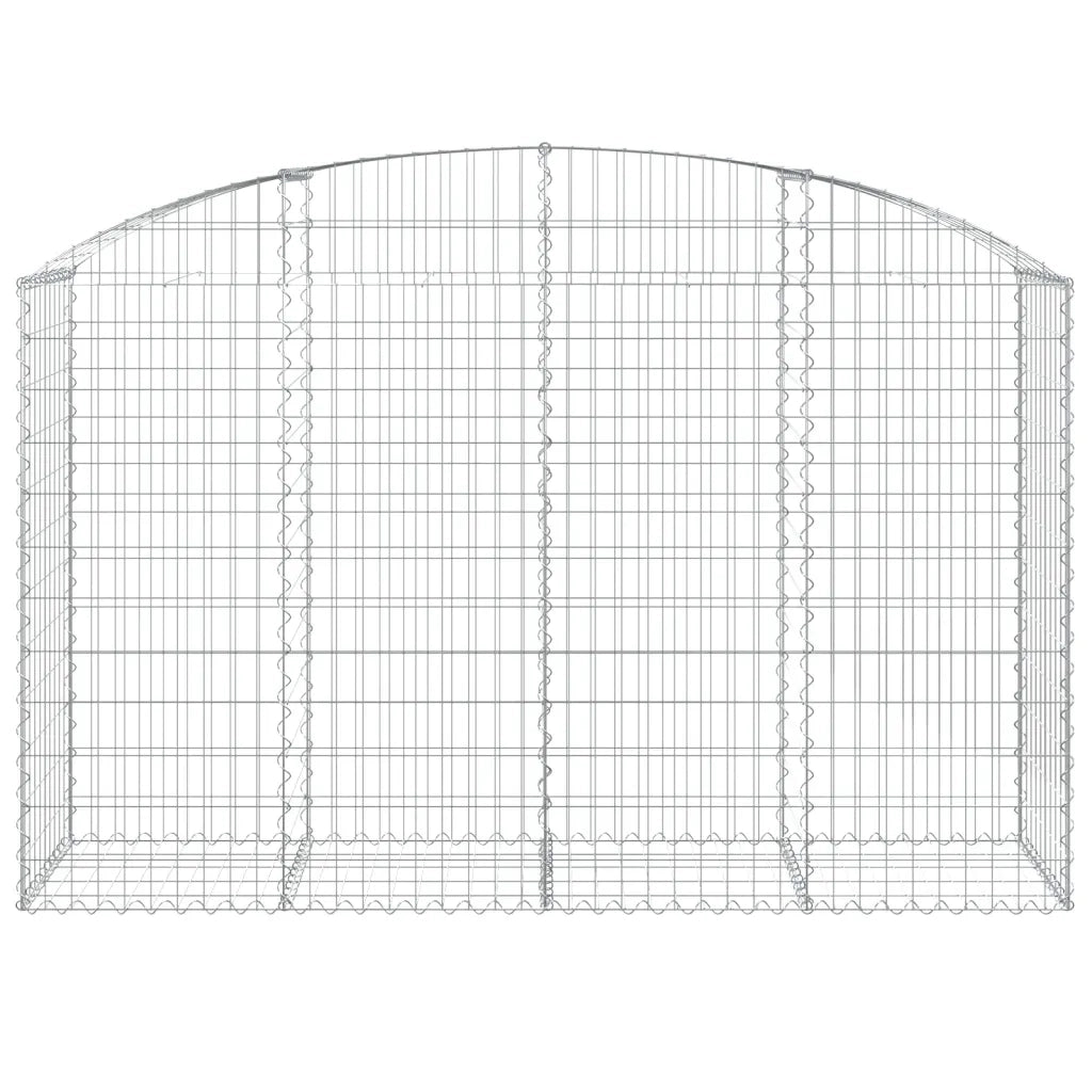 Cesto Gabbione ad Arco 200x50x120/140 cm Ferro Zincato