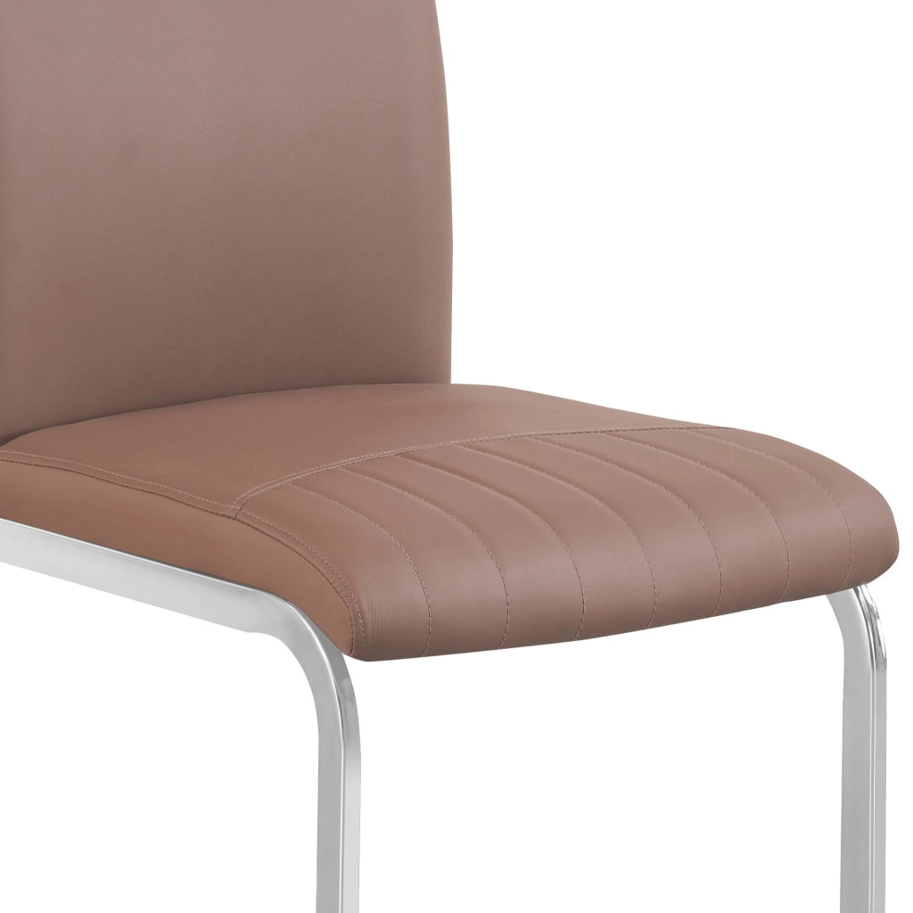 Sedia DONIER PU marrone
