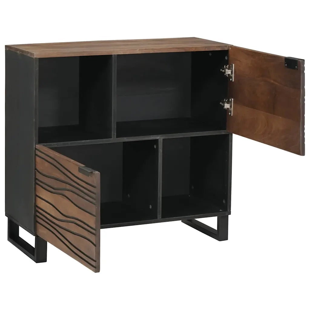 Credenza | Madia | Buffet da pranzo | Armadio da pranzo Marrone 80 x 33 x 75 cm legno massello di mango