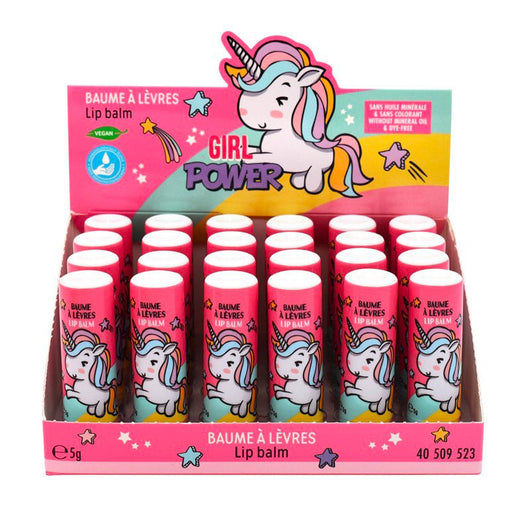 Set 24 Burro Cacao Unicorno per Bambini da 5 gr Gusto Fragola