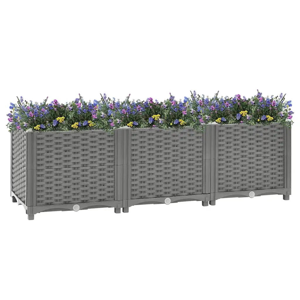 Fioriera Rialzata 120x40x38 cm in Polipropilene 153295