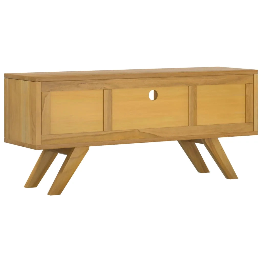Mobile Porta TV 110x30x50 cm in Legno Massello di Teak 340869
