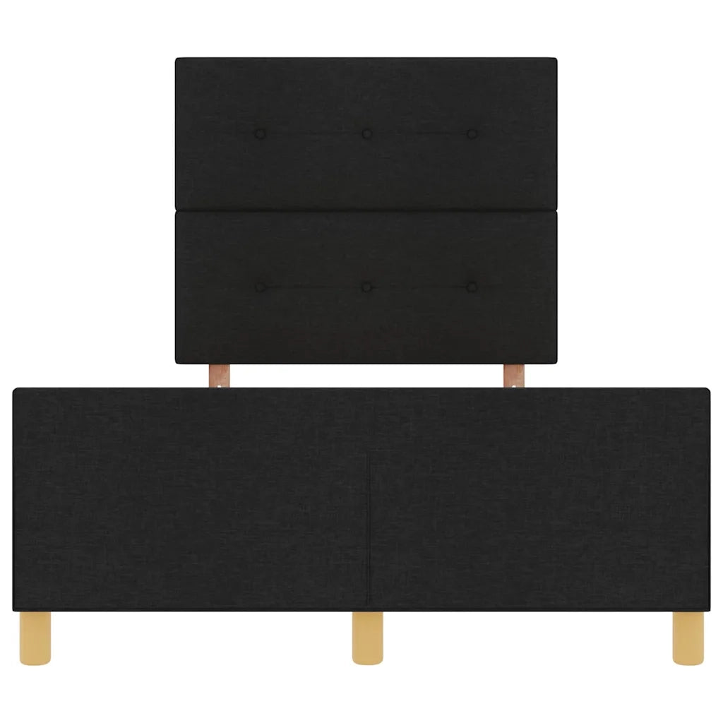 Struttura del letto con testiera Nero 120 x 190 cm Tessuto 3344713