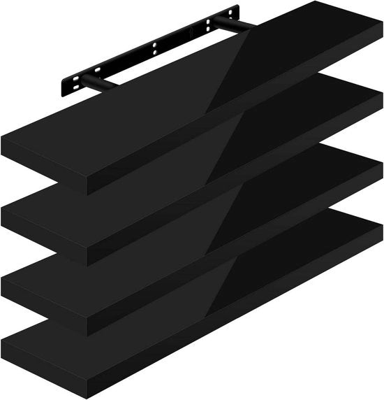 Set di 4 pannelli di parete - Pannelli di esposizione - Pannelli di archiviazione - MDF di alta qualità - Versatile e duraturo - Installazione semplice - 90 cm x 22,9 cm x 3,8 cm