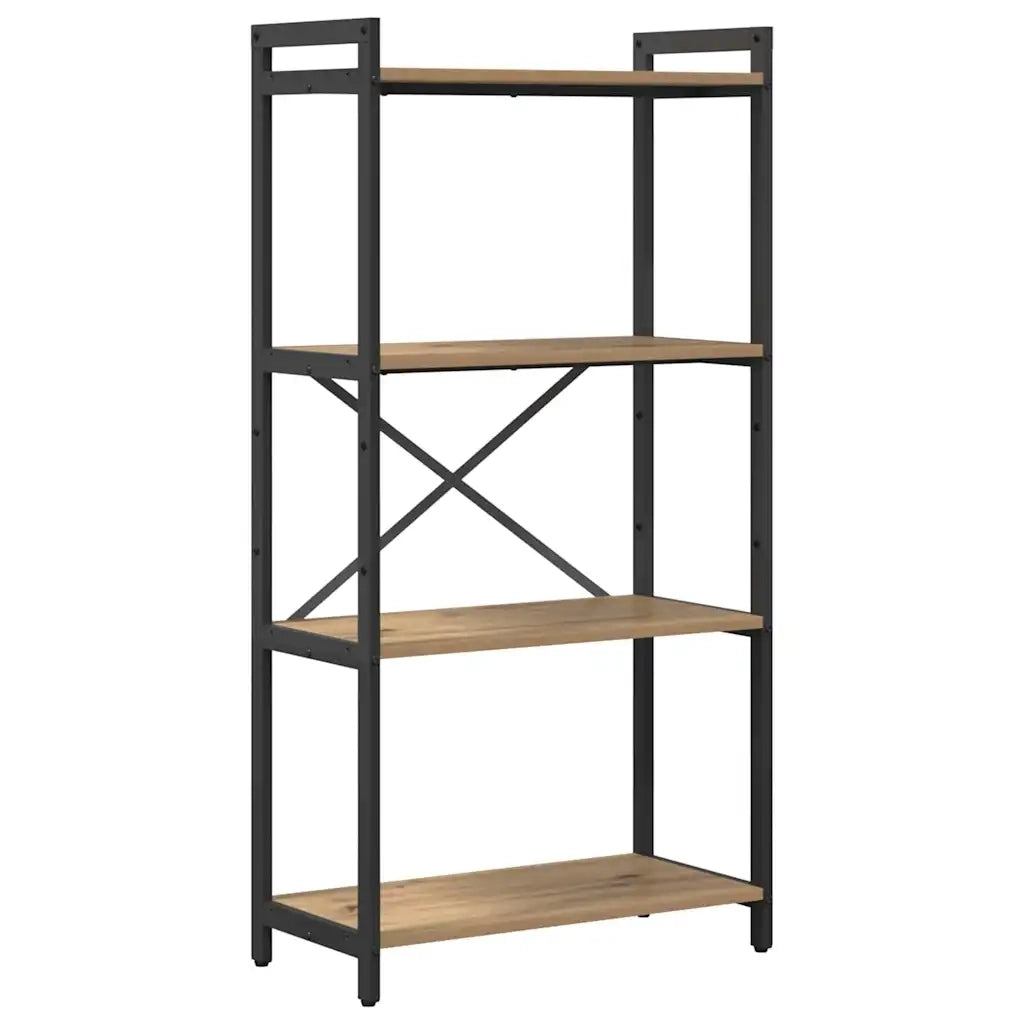 Libreria-Scaffale per Libri-Mobile di Stoccaggio Rovere artigianale 40 x 30 x 85 cm Legno multistrato 793880