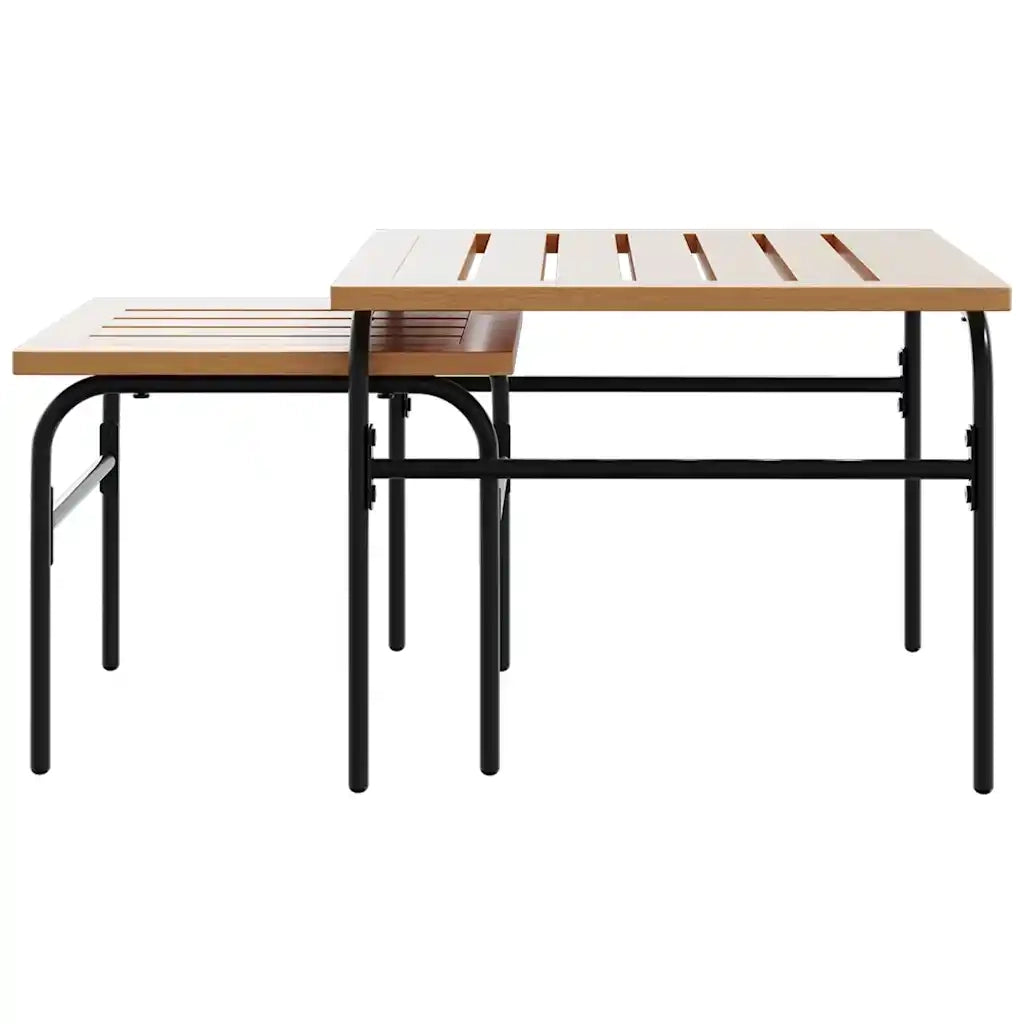 vidaXL Set Mobili da Balcone 5 pz con Cuscini Nero in Acciaio