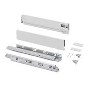 Cassetto esterno Vertex con regolazione 3D altezza 93mm, 60kg, profondità 500mm, Acciaio, Grigio antracite