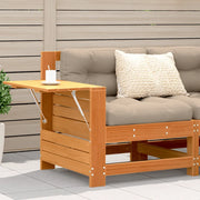 Divano senza Braccioli Giardino-Sofa da Giardino-Divanetto da esterno con Tavolino Marrone Cera Pino
