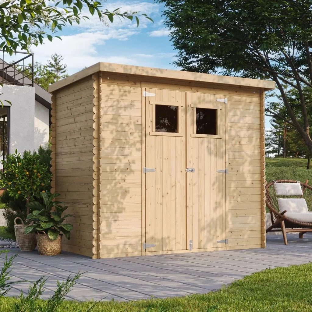 TIMBELA M310+M310G Casetta da Giardino CON PAVIMENTO TRATTATO - 2.6m2