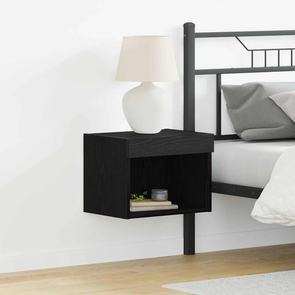 Set mobile TV 2 pz-Set di 2 Credenza per TV Rovere Nero 40 x 30 x 30 cm