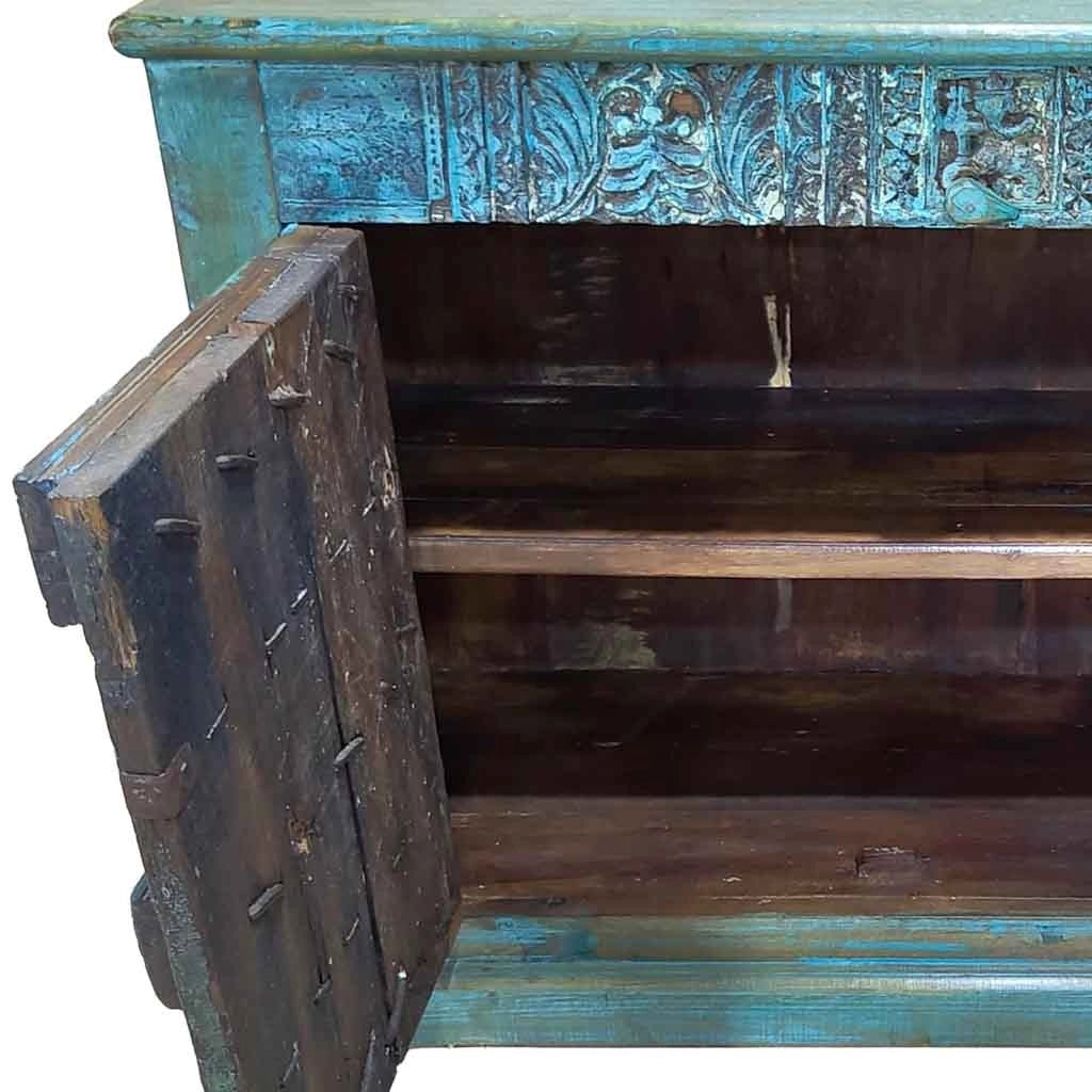 Credenza in legno fatta a mano 117x50x89h cm